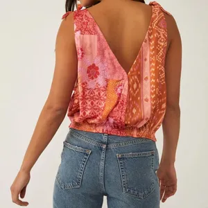 NWOT Free People Tied To You Tank in Lemonade Combo Sz S thumbnail 4