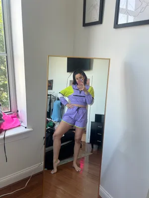 SheIn Purple shirts and jacket set thumbnail 3