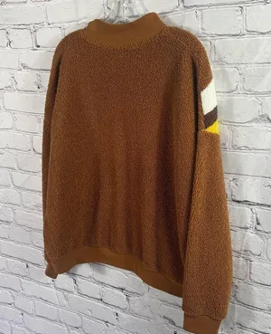Women's Cloud Chaser 70's Inspired Rust  Angle Print Pull Over Size L (C9) thumbnail 6