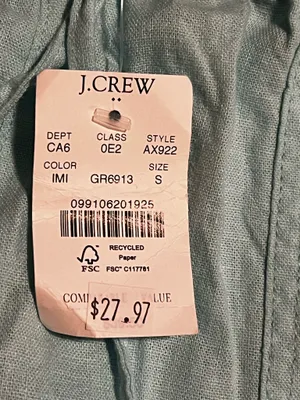 Womens small NWT J.Crew Mercantile 3" Linen Blend Drawstring Shorts-mint green thumbnail 8