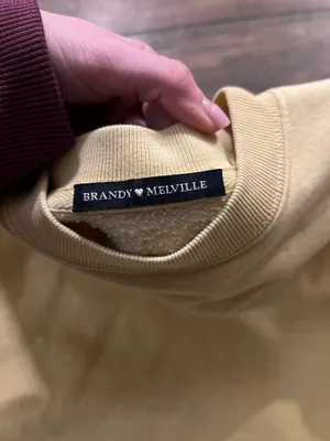 Yellow Brandy Melville Crewneck Sweatshirt thumbnail 6