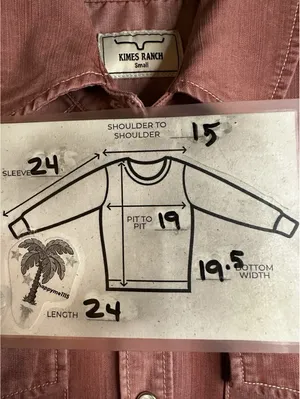 KIMES RANCH Pearl Snap Pink Tencel Western Long Sleeve Shirt Women’s Small thumbnail 4