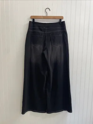 HALARA Flex High Waisted Pockets Baggy Wide Leg Washed Casual Jeans Size L NWT thumbnail 7
