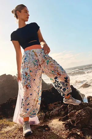 Free People Cut It Out Top Black XS thumbnail 1