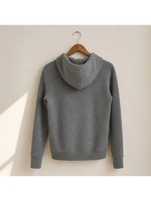 Superdry Orange Label Gray Hoodie Women M Embroidered Logo Pullover thumbnail 2