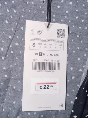ZARA Polka Dot Tie Front Satin Blouse Women's Size S NWT Black White thumbnail 6