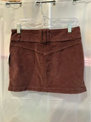 Free People Twenty Five Chocolate Corduroy Mini Skirt Size 25 NWT thumbnail 2