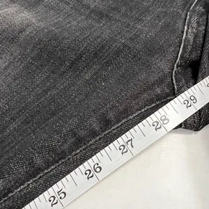 Earnest Sewn Harlan Crop Distressed Slim Straight Jeans Black Size‎ 28 thumbnail 8