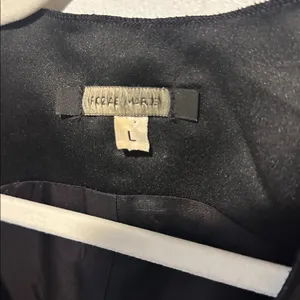 Genuine soft leather zip up vest size L‎ Black Size L thumbnail 4