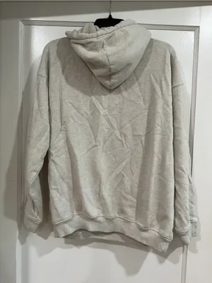aerie women’s Pullover Hoodie in Light Beige thumbnail 4