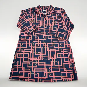 Holly Shae Design Dress Womens Size Large XL Pink Blue Short Shift Geometric thumbnail 2