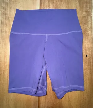 Yunoga Women Shadow Purple High Waisted Biker Shorts Sz‎ Small Yoga Athletic thumbnail 1