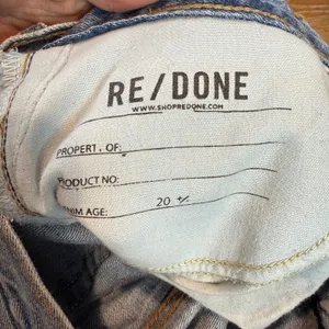 Re/Done Low Rise Bell Bottom Flare Jeans Lake Blue Size 10/30‎ thumbnail 7