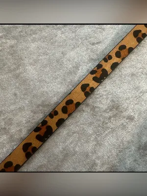 41 inch Leopard Print Faux Leather Women's Belt with Gold Buckle thumbnail 8