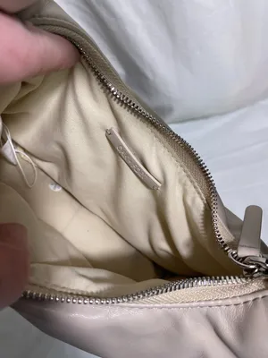 Oak + Fort Beige Faux Leather Mini Hobo Shoulder Bag Slouchy Crescent Purse thumbnail 5