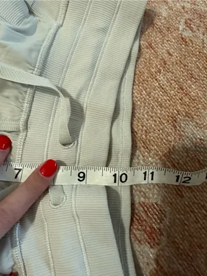 Lululemon Dance Studio Mid-Rise Pant Full Length bone W5ENNR size 4 small flaw thumbnail 6
