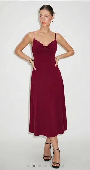 Cider Cowl Neck Dress Midi thumbnail 1