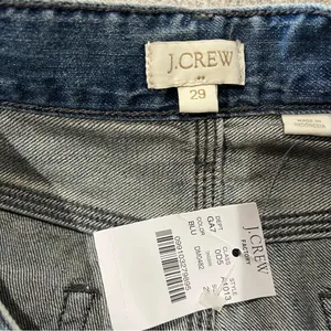 J. Crew Factory Jeans Women’s Size 29 NWT Distressed Light Wash Cropped thumbnail 9