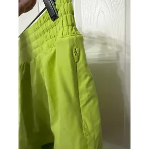 Lululemon Hotty‎ Hot High Rise Lined Shorts Neon Yellow Size 12 Activewear thumbnail 5