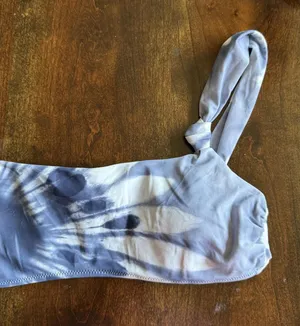 Aerie Blue Tie-Dye Bikini Top Size M thumbnail 1