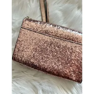 KATE SPADE NEW YORK pale pink GLITTER crossbody bag retails for $350 thumbnail 6