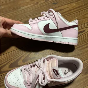 Nike Pink Foam and White Dunk Low Sneakers thumbnail 5
