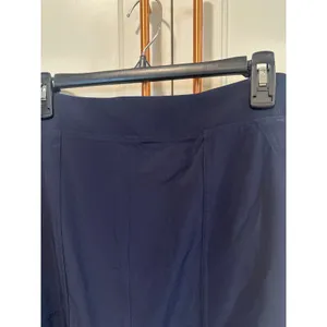 Athleta Navy brooklyn heights Cargo Midi Skirt Utility Travel Slit Womens 14 thumbnail 6