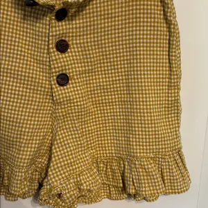 CAPULET Preppy Schoolgirl High Waist yellow Gingham Shorts thumbnail 3