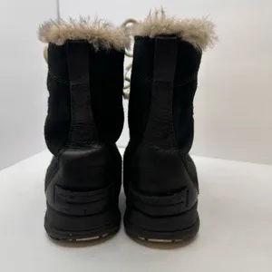 Sorel Explorer Joan Suede Winter Boots Womens Size 10 Black Faux Fur Waterproof thumbnail 4
