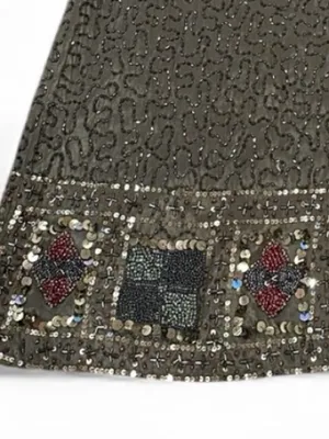Anthro RAGA Wedding Guest Hanna Beaded & Sequin Sleeveless Dress Garden Party M thumbnail 8
