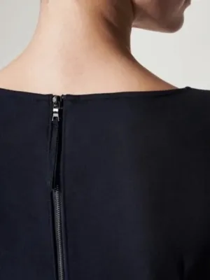 NWT Spanx Black The Perfect Shift Dress 3/4 sleeves A Line LBD Medium thumbnail 8