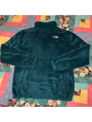 The North Face $120 Woman’s Medium teal fleece zip jacket Outdoor Or Casual thumbnail 3