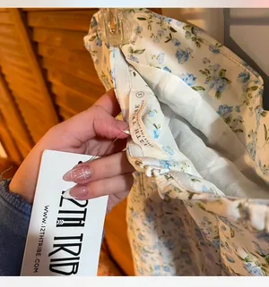 12th Tribe Blue and White Floral Maxi Dress thumbnail 4