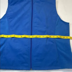Columbia Blue Fleece Lined Full Zip‎ Vest Women's XL thumbnail 8