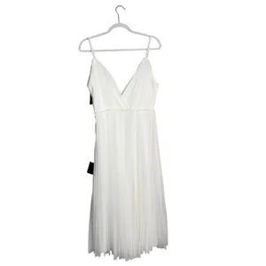 New Lulus Medium Sweet Greek Goddess‎ White Mesh Dress Romantic Cottagecore thumbnail 4