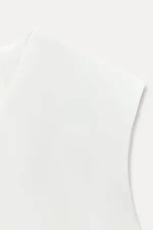 ZARA white vest top sleeveless blazer jacket thumbnail 9