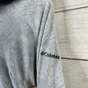 Columbia Womens size Medium Glacial IV Half Zip Fleece Pullover Geometric Blue thumbnail 8