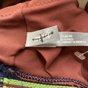 Aerie Racerback High Neck Swim Crop Top Brown thumbnail 4