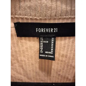 Forever 21 Soze M Womens Corduroy Ivory Crop Frayed Jacket Long Sleeve thumbnail 2