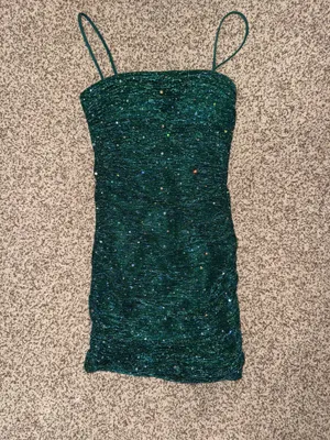 Green Lulus Homecoming Dress Short thumbnail 4