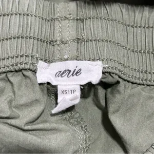 Aerie High Waisted Go For It Baggy Cargo Pants Olive Green Size XS Grunge thumbnail 7
