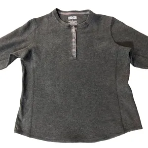 Duluth Trading Henley Womens M Used Gray 35052 thumbnail 5