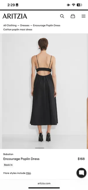 Aritzia Babaton Encourage Poplin Dress thumbnail 2