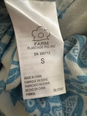 Farm Rio 100% Rayon Mixed Pineapple Garden Wrap Dress Size small thumbnail 14