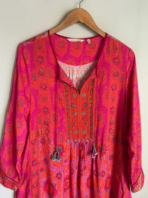 Soft Surroundings‎ Marcella Framboise Fuschia Tunic Medium thumbnail 4