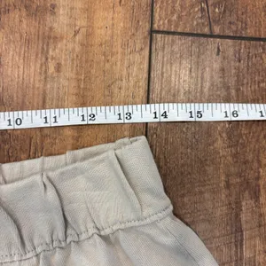 Zara Beige Slouchy Pull On Cotton Flowy Baggy Harem Drop Crotch Lounge Pants S thumbnail 7