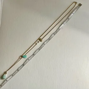 NWOT WA Studios Turquoise Necklace Gold thumbnail 5