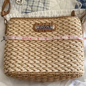 Brighton Emme woven crossbody bag with heart charm and dust bag thumbnail 8