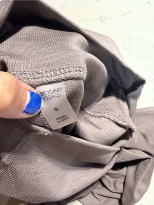 Beyond yoga Ribbed Leggings Taupe small thumbnail 7