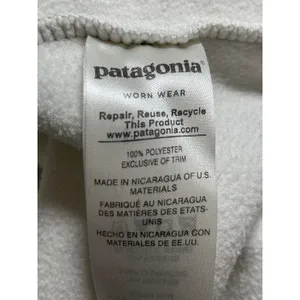 Patagonia Synchilla Snap-T Fleece Women's White Long Sleeve Sweater Top Size S thumbnail 7